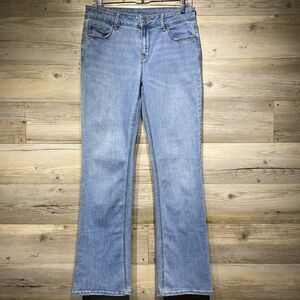 Old Navy Mid-Rise Bootcut Jeans Size 8 W29 L30 Blue Light Wash Stretch Denim